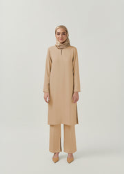 Latte Elegance Tunic - Dessert Sand by Minnaba